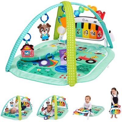 Baby Einstein Farm Explorers 4-in-1 Kickin' Tunes Musical Meadow Musik- & Sprachentdeckungs-Spielbogen, Spielmatte mit Kick-Piano, ab 0 Monaten Baby Einstein Farm Explorers 4-in-1 Kickin' Tunes Musical Meadow Musik- & Sprachentdeckungs-Spielbogen, Spielmatte mit Kick-Piano, ab 0 Monaten