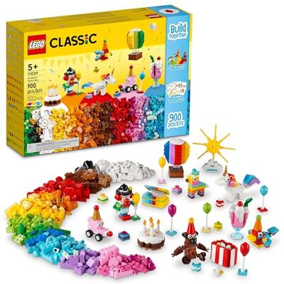 Lego Klassisches kreatives Partybox-Set 11029, Spielen und Lassen Sie sich von Masters inspirieren, Familienspiel, Spaß für alle Altersgruppen, mit 12 Mini-Build-Spielzeugen: Teddybär, Clown, Lego Klassisches kreatives Partybox-Set 11029, Spielen und Lassen Sie sich von Masters inspirieren, Familienspiel, Spaß für alle Altersgruppen, mit 12 Mini-Build-Spielzeugen: Teddybär, Clown,