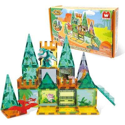 W WISE BLOCK Super Wings Magnetische Bauklötze Spielzeug 38 Stück, STEM Magnetische Bausteinspielzeug für Kleinkinder Kinder Junge Mädch 3 4 5 6 7 8 Jahre, Grün, Orange W WISE BLOCK Super Wings Magnetische Bauklötze Spielzeug 38 Stück, STEM Magnetische Bausteinspielzeug für Kleinkinder Kinder Junge Mädch 3 4 5 6 7 8 Jahre, Grün, Orange