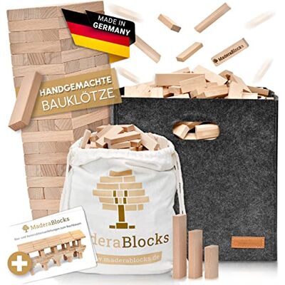 MaderaBlocks ® 1.600 Holzbausteine Natur + 1x Baumpflanzung 100% Made in Ravensburg Bauklötze Natur Holz unbehandelt Kinder Konstruktions-Spielzeug, Motorik Bausteine 2 3 4 6 Jahre MaderaBlocks ® 1.600 Holzbausteine Natur + 1x Baumpflanzung 100% Made in Ravensburg Bauklötze Natur Holz unbehandelt Kinder Konstruktions-Spielzeug, Motorik Bausteine 2 3 4 6 Jahre