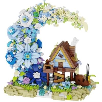 Yozelux Mond Blumen Baumhaus Bausteine, Mond Blumenstrauß Modellbausatz, DIY künstliche Blumen Botanik Kollektion Haus Bauklötze Kit, Modular Haus Bauset für Erwachsene Jugendliche Yozelux Mond Blumen Baumhaus Bausteine, Mond Blumenstrauß Modellbausatz, DIY künstliche Blumen Botanik Kollektion Haus Bauklötze Kit, Modular Haus Bauset für Erwachsene Jugendliche
