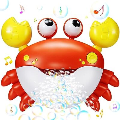 Jiosdo Badewannenspielzeug, Krabbe Badespielzeug Baby Bubble Mit Musik Badewanne Spielzeug Kinder, Bath Toys Wasserspielzeug, Geschenke für Jungen und Mädchen (Rot) Jiosdo Badewannenspielzeug, Krabbe Badespielzeug Baby Bubble Mit Musik Badewanne Spielzeug Kinder, Bath Toys Wasserspielzeug, Geschenke für Jungen und Mädchen (Rot)