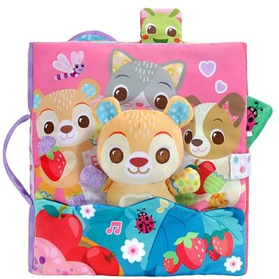 VTech -Baby Großes sensorisches Buch Der Wald der Überraschungen, großes Buch aus Stoff, interaktiv, bewegliche Elemente, Lieder und Melodien, separater Bär, Geschenk für Babys ab 3 Monaten VTech -Baby Großes sensorisches Buch Der Wald der Überraschungen, großes Buch aus Stoff, interaktiv, bewegliche Elemente, Lieder und Melodien, separater Bär, Geschenk für Babys ab 3 Monaten