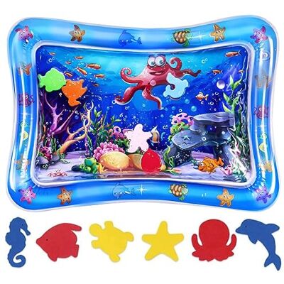 Sinwind Baby Wassermatte,Auslaufsicheres PVC Wassergefüllte Spielmatte für Baby Spielzeuge 3-9 Monate, Babyspielzeug für frühe Entwicklung des Säuglings Sinwind Baby Wassermatte,Auslaufsicheres PVC Wassergefüllte Spielmatte für Baby Spielzeuge 3-9 Monate, Babyspielzeug für frühe Entwicklung des Säuglings