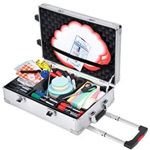 Legamaster Professional mobiler Moderationskoffer 3200-tlg. hochwertiger Trolley-Koffer mit Zubehör für Seminare, Präsentationen und Moderationen aus Aluminium mit Rollen, Metall Legamaster Professional mobiler Moderationskoffer 3200-tlg. hochwertiger Trolley-Koffer mit Zubehör für Seminare, Präsentationen und Moderationen aus Aluminium mit Rollen, Metall