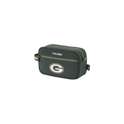 Travelite NFL Kulturtasche Green Bay Packers, 3 Liter, Ultraleicht kompakter Kulturbeutel aus robustem Polyester mit Reißverschlussfächern und Tragegriff, 15 x 24 x 9 cm Travelite NFL Kulturtasche Green Bay Packers, 3 Liter, Ultraleicht kompakter Kulturbeutel aus robustem Polyester mit Reißverschlussfächern und Tragegriff, 15 x 24 x 9 cm