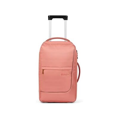 Satch Flow S Trolley Pure Coral Korall Als Handgepäck mit 35 L oder großer Koffer mit 55 L, inklusive Wäschebeutel für komfortables Reisegepäck Satch Flow S Trolley Pure Coral Korall Als Handgepäck mit 35 L oder großer Koffer mit 55 L, inklusive Wäschebeutel für komfortables Reisegepäck