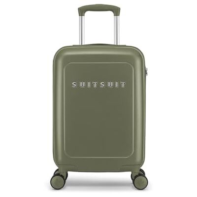 SUITSUIT Handgepäck Koffer mit 4 Rollen 55 x 35 x 20 cm Hartschalen Kabinentrolley mit TSA-Schloss Natura Dark Olive SUITSUIT Handgepäck Koffer mit 4 Rollen 55 x 35 x 20 cm Hartschalen Kabinentrolley mit TSA-Schloss Natura Dark Olive