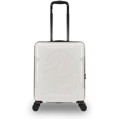 Invicta Trolley Travel – Handgepäck – Weiß – 33 Liter – Hartschale für die Kabine mit 4 drehbaren Rädern, Weiß, Taglia Unica, Modern Invicta Trolley Travel – Handgepäck – Weiß – 33 Liter – Hartschale für die Kabine mit 4 drehbaren Rädern, Weiß, Taglia Unica, Modern