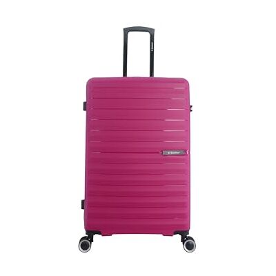 SAXOLINE Reisekoffer – Größe L – Kollektion Fiesta – Maße: 75 x 47,5 x 30 cm – Fassungsvermögen: 107 l – Gewicht: 4,4 kg, fuchsia, Modisch SAXOLINE Reisekoffer – Größe L – Kollektion Fiesta – Maße: 75 x 47,5 x 30 cm – Fassungsvermögen: 107 l – Gewicht: 4,4 kg, fuchsia, Modisch