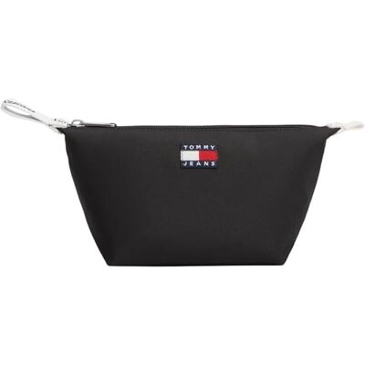 Tommy Jeans Damen Kulturbeutel Daily mit Schlaufe, Schwarz (Black), Einheitsgröße Tommy Jeans Damen Kulturbeutel Daily mit Schlaufe, Schwarz (Black), Einheitsgröße
