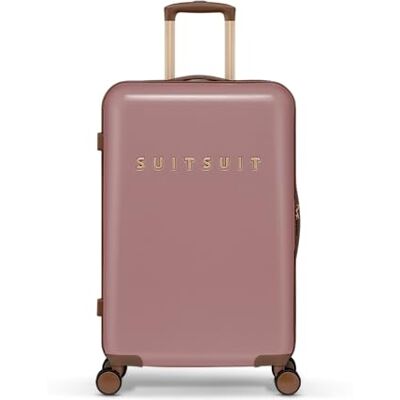 SUITSUIT Koffer Groß 66 cm Leicht Hartschalen Reisekoffer mit Rollen TSA-Schloss 59 L Fab Seventies Old Rose SUITSUIT Koffer Groß 66 cm Leicht Hartschalen Reisekoffer mit Rollen TSA-Schloss 59 L Fab Seventies Old Rose