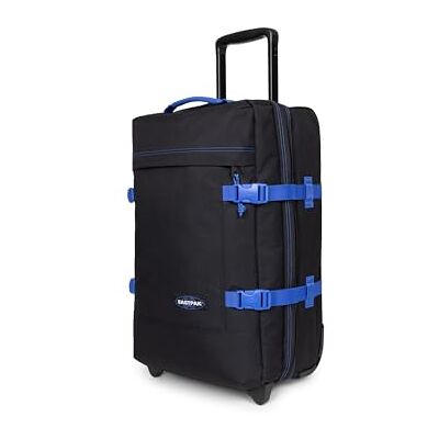 EASTPAK Tranverz S Kabinentrolley 42L (51 x 32,5 x 24 cm), robuster Koffer mit Rollen, leichtes Handgepäck mit 2 Fächern, Teleskopgriff & TSA-Schloss Kontrast Black Blue EASTPAK Tranverz S Kabinentrolley 42L (51 x 32,5 x 24 cm), robuster Koffer mit Rollen, leichtes Handgepäck mit 2 Fächern, Teleskopgriff & TSA-Schloss Kontrast Black Blue