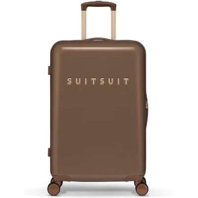 SUITSUIT Koffer Groß 66 cm Leicht Hartschalen Reisekoffer mit Rollen TSA-Schloss 59 L Fab Seventies Cocoa Brown SUITSUIT Koffer Groß 66 cm Leicht Hartschalen Reisekoffer mit Rollen TSA-Schloss 59 L Fab Seventies Cocoa Brown