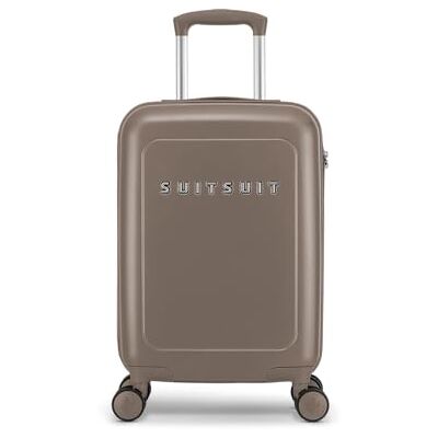 SUITSUIT Handgepäck Koffer mit 4 Rollen 55 x 35 x 20 cm Hartschalen Kabinentrolley mit TSA-Schloss Natura Plaza Taupe SUITSUIT Handgepäck Koffer mit 4 Rollen 55 x 35 x 20 cm Hartschalen Kabinentrolley mit TSA-Schloss Natura Plaza Taupe