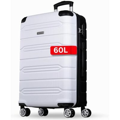 NOWI Hartschalenkoffer Mittelgroß – 62,7L Volumen – 8 Rollen 360° drehbar – Leichter ABS Koffer mit Zahlenschloss & Teleskopgestänge – Reisekoffer, Handgepäckskoffer, Koffer Mittel, Trolley NOWI Hartschalenkoffer Mittelgroß – 62,7L Volumen – 8 Rollen 360° drehbar – Leichter ABS Koffer mit Zahlenschloss & Teleskopgestänge – Reisekoffer, Handgepäckskoffer, Koffer Mittel, Trolley