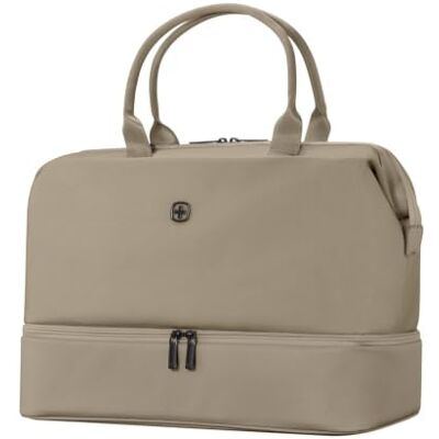 WENGER Weekender Reisetasche 29 l mit Laptopfach 13 Zoll, Beige Praktische Travel Bag für Wochenendtrips mit Trolley-Schlaufe, Leder-Schuhfach und 25 x 47 x 30 cm Abmessungen. WENGER Weekender Reisetasche 29 l mit Laptopfach 13 Zoll, Beige Praktische Travel Bag für Wochenendtrips mit Trolley-Schlaufe, Leder-Schuhfach und 25 x 47 x 30 cm Abmessungen.