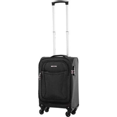 NOWI Grenoble 4-Rollen Koffer 360° Drehbar, Arretierbares Gestänge, Zahlenschloss, Adressfeld, Vortasche, Geschäumte Front (schwarz, M) NOWI Grenoble 4-Rollen Koffer 360° Drehbar, Arretierbares Gestänge, Zahlenschloss, Adressfeld, Vortasche, Geschäumte Front (schwarz, M)