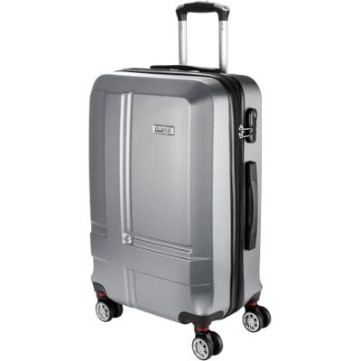 BRUBAKER Hartschalenkoffer New York Erweiterbarer Hartschalen Reisekoffer mit Zahlenschloss, 4 Rollen und Teleskopgriff ABS Koffer 43 x 66,5 x 28,5 cm Rollkoffer (L Grau) BRUBAKER Hartschalenkoffer New York Erweiterbarer Hartschalen Reisekoffer mit Zahlenschloss, 4 Rollen und Teleskopgriff ABS Koffer 43 x 66,5 x 28,5 cm Rollkoffer (L Grau)