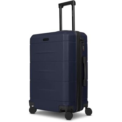 Police Check-in Koffer für Damen und Herren mittelgroßer Trolley 42 x 26 x 64 cm aus hochwertigem, stoßfestem ABS Material Doppelrolle & Teleskopgriff London Serie Police Check-in Koffer für Damen und Herren mittelgroßer Trolley 42 x 26 x 64 cm aus hochwertigem, stoßfestem ABS Material Doppelrolle & Teleskopgriff London Serie