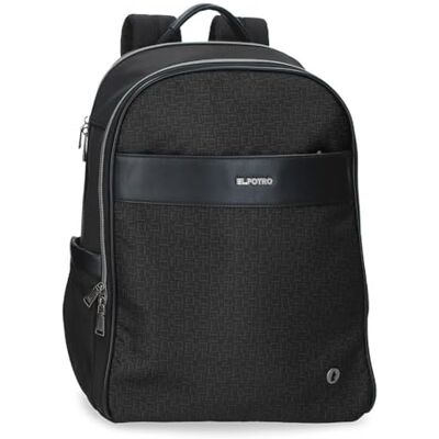 El Potro Luna Rucksack für Laptop, anpassbar an den Trolley, 39,6 cm, Schwarz, 29 x 40 x 11 cm, Polyester mit Kunstlederdetails, 12,76 l von Joumma Bags El Potro Luna Rucksack für Laptop, anpassbar an den Trolley, 39,6 cm, Schwarz, 29 x 40 x 11 cm, Polyester mit Kunstlederdetails, 12,76 l von Joumma Bags