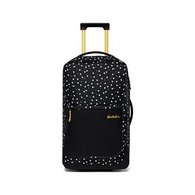 Satch Flow M Trolley Lazy Daisy Schwarz Als Handgepäck mit 35 L oder großer Koffer mit 55 L, inklusive Wäschebeutel für komfortables Reisegepäck Satch Flow M Trolley Lazy Daisy Schwarz Als Handgepäck mit 35 L oder großer Koffer mit 55 L, inklusive Wäschebeutel für komfortables Reisegepäck