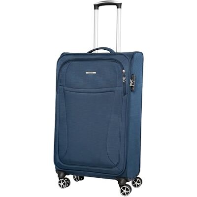 NOWI California 360° Drehbarer Koffer TSA-Zahlenschloss, Teleskopgestänge, 8 Rollen, Adressfeld (Navy, 75 cm XL) NOWI California 360° Drehbarer Koffer TSA-Zahlenschloss, Teleskopgestänge, 8 Rollen, Adressfeld (Navy, 75 cm XL)
