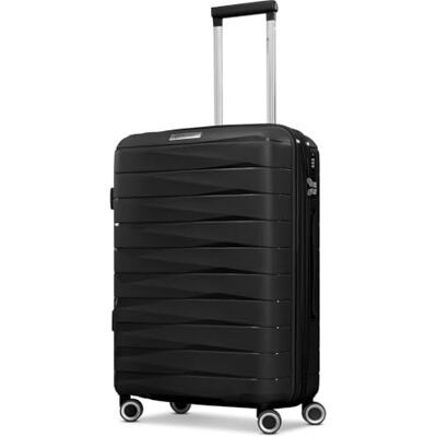Franky Check-in Koffer für Damen und Herren mittelgroßer Trolley 42 x 24 x 65 cm aus hochwertigem, leichtem Polypropylen Material Erweiterbar & TSA-Schloss London Serie Franky Check-in Koffer für Damen und Herren mittelgroßer Trolley 42 x 24 x 65 cm aus hochwertigem, leichtem Polypropylen Material Erweiterbar & TSA-Schloss London Serie
