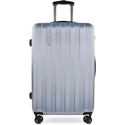 Bugatti Lima Hartschalenkoffer 77,5x52x31,5 cm, 91,7L, 4-Rollen mit TSA-Schloss, Silber Bugatti Lima Hartschalenkoffer 77,5x52x31,5 cm, 91,7L, 4-Rollen mit TSA-Schloss, Silber