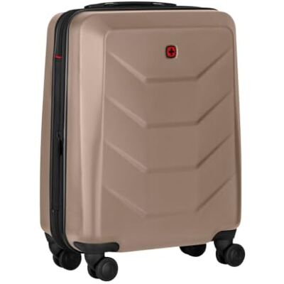 WENGER Prymo Carry-On Hartschalenkoffer, Handgepäck, Trolley, 36 (43) l, Sicherheitsschloss, Damen/Herren, Reisen Urlaub, Bronze, 654113 WENGER Prymo Carry-On Hartschalenkoffer, Handgepäck, Trolley, 36 (43) l, Sicherheitsschloss, Damen/Herren, Reisen Urlaub, Bronze, 654113