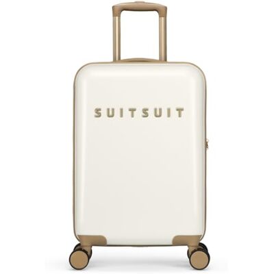 SUITSUIT Handgepäck Koffer mit 4 Rollen 55 x 35 x 20 cm Hartschalen Kabinentrolley mit TSA-Schloss Fusion White Sawn SUITSUIT Handgepäck Koffer mit 4 Rollen 55 x 35 x 20 cm Hartschalen Kabinentrolley mit TSA-Schloss Fusion White Sawn