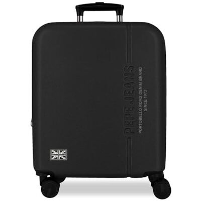 Pepe Jeans Edward Kabinenkoffer, schwarz, 40 x 55 x 20 cm, starres ABS-Kombinationsschloss, integriertes 37L 2.6kg, 4 Doppelrollen, ausziehbares Handgepäck von Joumma Bags Pepe Jeans Edward Kabinenkoffer, schwarz, 40 x 55 x 20 cm, starres ABS-Kombinationsschloss, integriertes 37L 2.6kg, 4 Doppelrollen, ausziehbares Handgepäck von Joumma Bags
