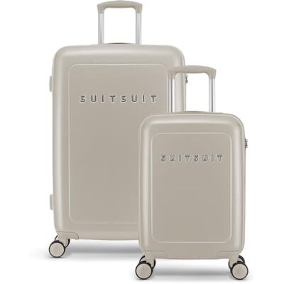 SUITSUIT Kofferset 2 teilig Handgepäck Koffer Reisekoffer Groß Koffer Leicht Hartschalenkoffer mit TSA-Schloss Natura Bleached Sand SUITSUIT Kofferset 2 teilig Handgepäck Koffer Reisekoffer Groß Koffer Leicht Hartschalenkoffer mit TSA-Schloss Natura Bleached Sand