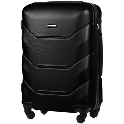 Diamond Mittelgroßer Hartschalenkoffer M 24" – Schwarz, ABS Premium, 360° Rollen, Zahlenschloss, 57 L, Leicht & Robust Diamond Mittelgroßer Hartschalenkoffer M 24" – Schwarz, ABS Premium, 360° Rollen, Zahlenschloss, 57 L, Leicht & Robust