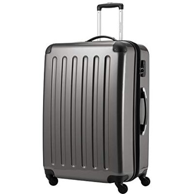 Hauptstadtkoffer Alex Erweiterbarer Hartschalenkoffer 75 cm (119 L) mit Zahlenschloss – robuster Trolley-Reisekoffer mit 4 Doppelrollen, Titan Hauptstadtkoffer Alex Erweiterbarer Hartschalenkoffer 75 cm (119 L) mit Zahlenschloss – robuster Trolley-Reisekoffer mit 4 Doppelrollen, Titan