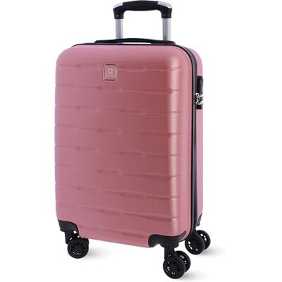 AMICHI Reisekoffer, Kabinenkoffer, Reisekoffer, geeignet für Ryannair, Trolley, Gepäck, Flugzeug, robust, mit 4 360°-Rädern und Vorhängeschloss, Mokka, 55x40x20 cm, Kabinenkoffer AMICHI Reisekoffer, Kabinenkoffer, Reisekoffer, geeignet für Ryannair, Trolley, Gepäck, Flugzeug, robust, mit 4 360°-Rädern und Vorhängeschloss, Mokka, 55x40x20 cm, Kabinenkoffer