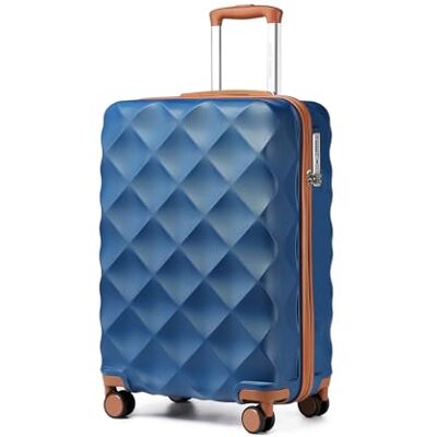 British Traveller Hartschalenkoffer Mittelgroß Handgepäck Koffer 61 * 42 * 26cm Reisekoffer Mittelgroß Koffer Trolleys ABS+PC mit TSA-Schloss Rollkoffer Suitcase Blau British Traveller Hartschalenkoffer Mittelgroß Handgepäck Koffer 61 * 42 * 26cm Reisekoffer Mittelgroß Koffer Trolleys ABS+PC mit TSA-Schloss Rollkoffer Suitcase Blau