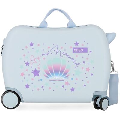 Enso Be a Mermaid Kinder-Koffer Blau 50x38x20 cms Hartschalen ABS Kombinationsschloss 34L 2,1Kgs 4 Räder Handgepäck Enso Be a Mermaid Kinder-Koffer Blau 50x38x20 cms Hartschalen ABS Kombinationsschloss 34L 2,1Kgs 4 Räder Handgepäck
