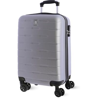 AMICHI Trolley Handgepäck 55 x 40 x 20 cm Ryanair Handgepäck mittelfester Koffer Trolley Kabine, grau, S, Koffer der Kabine AMICHI Trolley Handgepäck 55 x 40 x 20 cm Ryanair Handgepäck mittelfester Koffer Trolley Kabine, grau, S, Koffer der Kabine