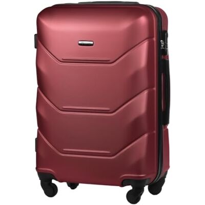 Diamond Mittelgroßer Hartschalenkoffer M 24" – Dunkelrot, ABS Premium, 360° Rollen, Zahlenschloss, 57 L, Leicht & Robust Diamond Mittelgroßer Hartschalenkoffer M 24" – Dunkelrot, ABS Premium, 360° Rollen, Zahlenschloss, 57 L, Leicht & Robust