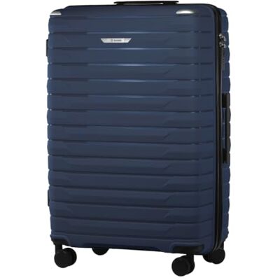 Diamond Großer Hartschalenkoffer XL 28" – Dunkelblau, Polypropylen, 360° Doppelrollen, Zahlenschloss, Teleskopgriff, Leicht & Stoßfest Diamond Großer Hartschalenkoffer XL 28" – Dunkelblau, Polypropylen, 360° Doppelrollen, Zahlenschloss, Teleskopgriff, Leicht & Stoßfest