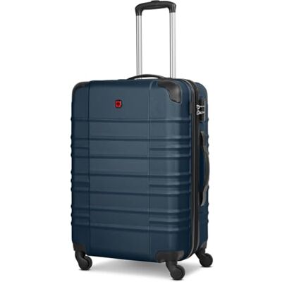 WENGER Check-in Koffer für Damen und Herren mittelgroßer Trolley 46 x 26 x 65 cm aus hochwertigem, stoßfestem ABS Material Erweiterbar & Teleskopgriff Amplar Evo Serie WENGER Check-in Koffer für Damen und Herren mittelgroßer Trolley 46 x 26 x 65 cm aus hochwertigem, stoßfestem ABS Material Erweiterbar & Teleskopgriff Amplar Evo Serie