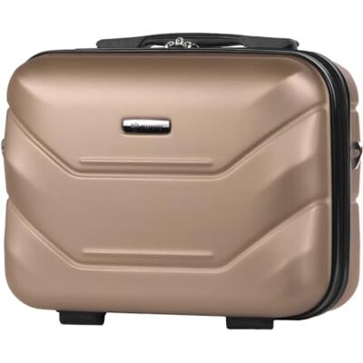 Diamond Kosmetikkoffer – Beige, ABS Premium, Leicht & Robust, Trolley-Befestigung, Schultergurt, 15 L, Kompakt & Stilvoll Diamond Kosmetikkoffer – Beige, ABS Premium, Leicht & Robust, Trolley-Befestigung, Schultergurt, 15 L, Kompakt & Stilvoll