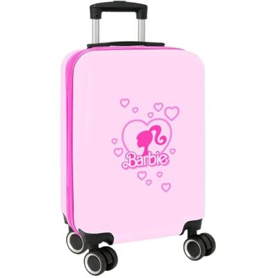 safta Barbie Painterly 20-Zoll-Kabinenkoffer, ABS+PC-Hartschale, rosa, 4 Doppelrollen (360°), Sicherheitsschloss, gefütterter Innenraum mit Trennwand und Netzfach, Maße: 34,5 x 20 x 55 cm safta Barbie Painterly 20-Zoll-Kabinenkoffer, ABS+PC-Hartschale, rosa, 4 Doppelrollen (360°), Sicherheitsschloss, gefütterter Innenraum mit Trennwand und Netzfach, Maße: 34,5 x 20 x 55 cm