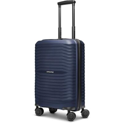 Stratic Kabinen-Koffer für Damen und Herren Kleiner Cabin-Trolley 37 x 20 x 55 cm aus hochwertigem, leichtem Polypropylen Material Doppelrolle & Teleskopgriff Shine Serie Stratic Kabinen-Koffer für Damen und Herren Kleiner Cabin-Trolley 37 x 20 x 55 cm aus hochwertigem, leichtem Polypropylen Material Doppelrolle & Teleskopgriff Shine Serie