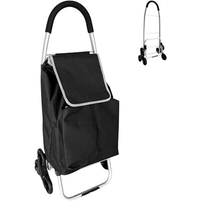 Relaxdays Einkaufstrolley Treppensteiger, Kühlfach, abnehmbare Tasche, 45 l, bis 35 kg, Einkaufswagen klappbar, Farbwahl Relaxdays Einkaufstrolley Treppensteiger, Kühlfach, abnehmbare Tasche, 45 l, bis 35 kg, Einkaufswagen klappbar, Farbwahl