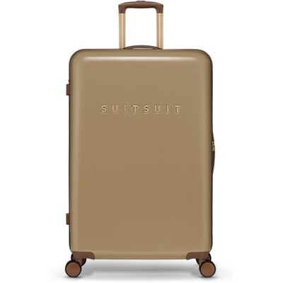 SUITSUIT Koffer Groß 76 cm Hartschalen Reisekoffer mit Rollen TSA-Schloss 94 L Fab Seventies Cuban Sand SUITSUIT Koffer Groß 76 cm Hartschalen Reisekoffer mit Rollen TSA-Schloss 94 L Fab Seventies Cuban Sand