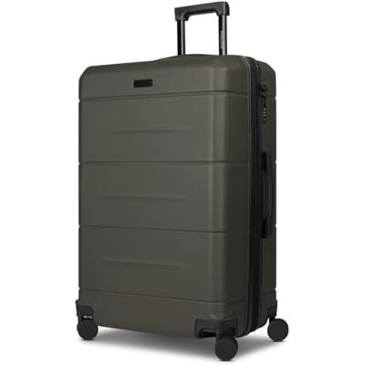 Police Check-in Koffer für Damen und Herren großer XL Trolley 48 x 30 x 74 cm aus hochwertigem, stoßfestem ABS Material Doppelrolle & Teleskopgriff London Serie Police Check-in Koffer für Damen und Herren großer XL Trolley 48 x 30 x 74 cm aus hochwertigem, stoßfestem ABS Material Doppelrolle & Teleskopgriff London Serie