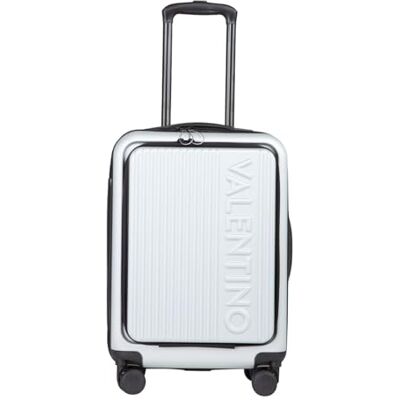 Valentino , LEXPLOR (VV7JG01P), VALIGIE MAT.PLAST.STAMPATE ABS, SMALL-Size Carry ON Suitcase, Silver (Unisex) Valentino , LEXPLOR (VV7JG01P), VALIGIE MAT.PLAST.STAMPATE ABS, SMALL-Size Carry ON Suitcase, Silver (Unisex)