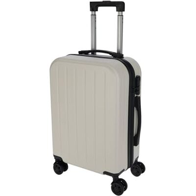 WELL HOME MOBILIARIO & DECORACIÓN Well Home weißer Koffer, 38 l, ABS, 55 x 33 x 21 cm, mit Kombinationsschloss und schwarzen Rädern WELL HOME MOBILIARIO & DECORACIÓN Well Home weißer Koffer, 38 l, ABS, 55 x 33 x 21 cm, mit Kombinationsschloss und schwarzen Rädern